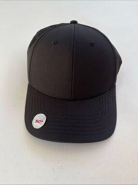 Fahrenheit Black Six-Panel Baseball Cap uv protection 50+ New with Tags
